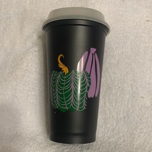 NWOT Starbucks Halloween Pumpkin Plastic Travel Cup